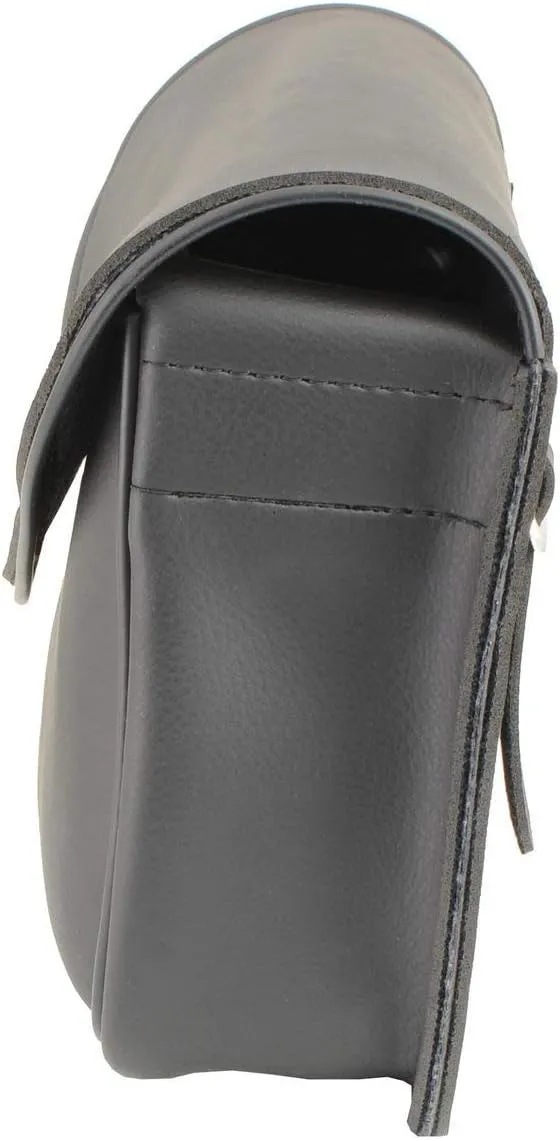 Milwaukee Leather SH63301 Black PVC Extra Large Motorcycle Windshield Bag with Turn Lock - One Size