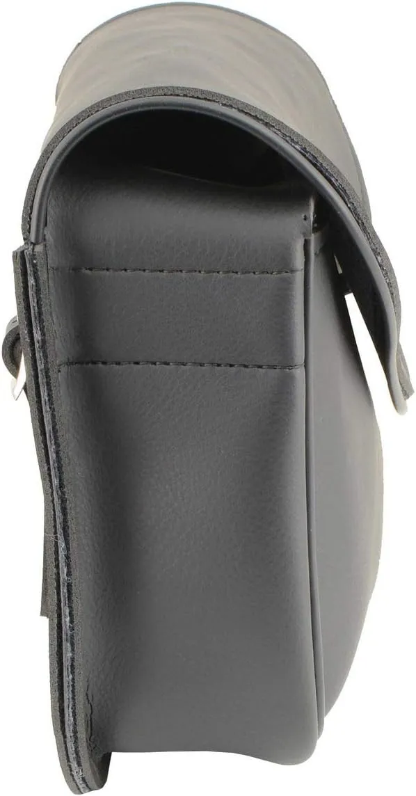 Milwaukee Leather SH63301 Black PVC Extra Large Motorcycle Windshield Bag with Turn Lock - One Size