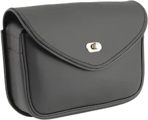 Milwaukee Leather SH63301 Black PVC Extra Large Motorcycle Windshield Bag with Turn Lock - One Size