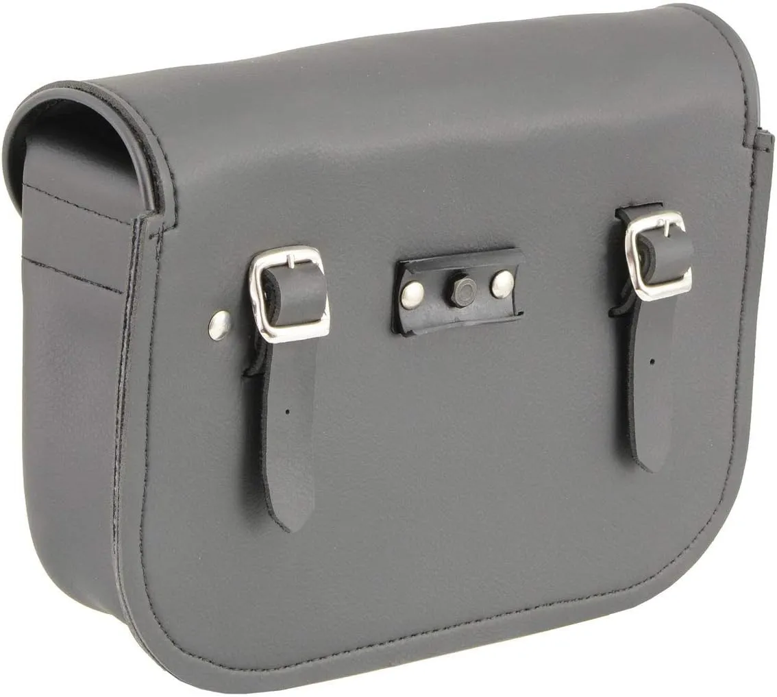 Milwaukee Leather SH63301 Black PVC Extra Large Motorcycle Windshield Bag with Turn Lock - One Size