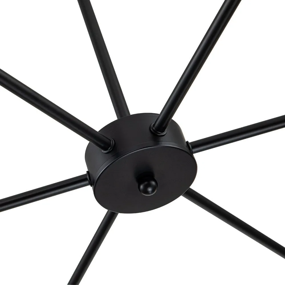 Minimalist Mid-Century Linear Sputnik Light Fixture