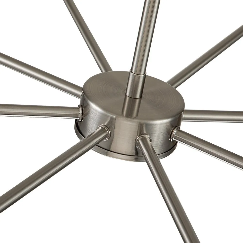 Minimalist Mid-Century Linear Sputnik Light Fixture