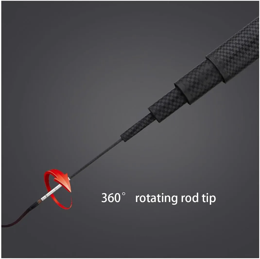 MirOdo 3.6m,4.5m,5.4m,6.3m,7.2m Fishing Rod Carbon Fiber Fishing Rods Telescopic Fishing Pole Fresh Or Sea Water Multi Use Ultra Light Ultra Hard Fishing Light Hard Hand Pole