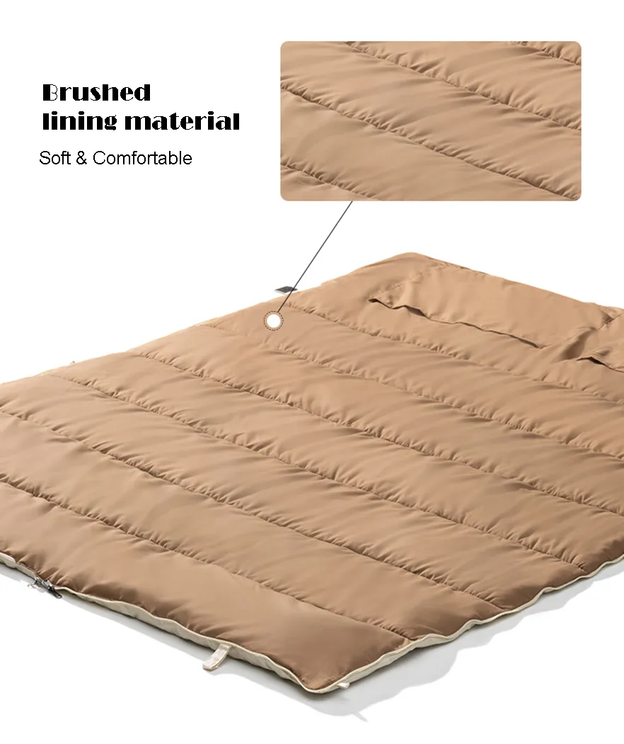 Mobi Garden Crescent Sleeping Bag 1.4 Single - Ivory