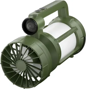[Mokcoliy]【Multi-Function Camp Lit】 Solar Powered Recharable Lantern   Cooling Fan, 3 Liting Modes & 50M Vis, 20W Portable Survival ar for Cam, Fishing, Power Out (pe-C Ft Ch
