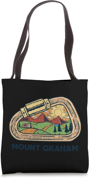 Mount Graham mountaineer climbing hiking expedition Camping Tote Bag