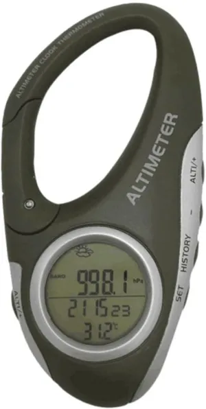 Mountaineering Altimeter Barometer Compact Carabiner Thermometer Outdoor Gear