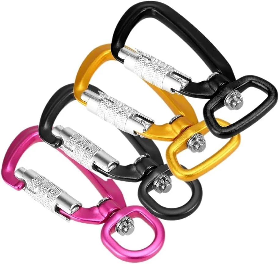 Mountaineering Carabiners C/D-Ring Spinner Swivel Carabiner Carabiner