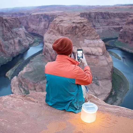 Mpowerd Luci Base Light Solar Inflatable Light   Power Bank -Grey