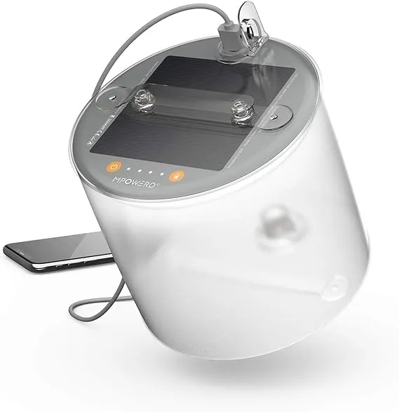 Mpowerd Luci Base Light Solar Inflatable Light   Power Bank -Grey