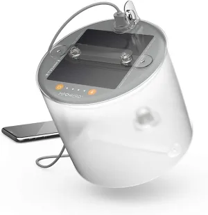 Mpowerd Luci Base Light Solar Inflatable Light   Power Bank -Grey