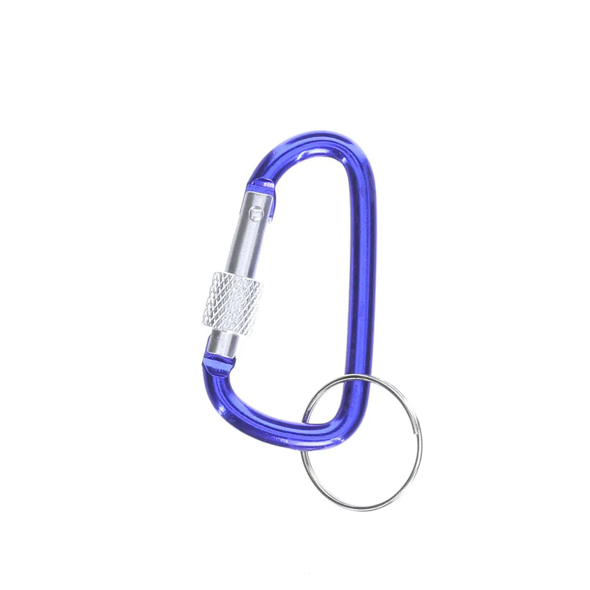(MR.DIY) Lockable Carabiner D-Shape Aluminium Clip Snap Spring Fast Link Hook Buckle (5.5cm)