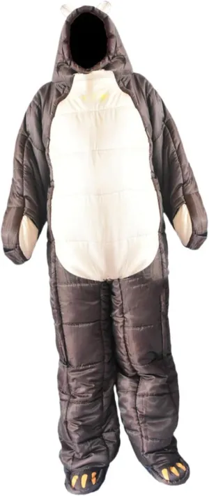 Mummy Sleeping Bag Outdoor Camping Sleeping Bag Portable Warm Windproof Lightweight Bear Shaped for Travel Outdoor Activities