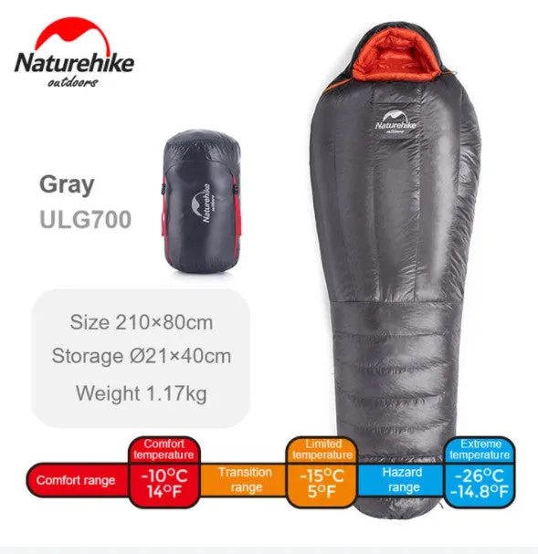 Naturehike Mountain Valley Mummy Comfort Goose Down Sleeping Bag
