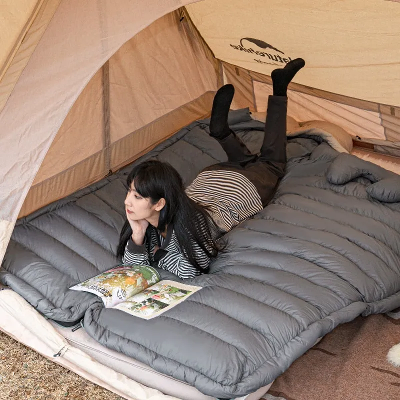Naturehike Sleeping Bag Cw700 / Cw1000 90% Goose Down Fill Content Envelope Type Warm Joy Sleeping Bag