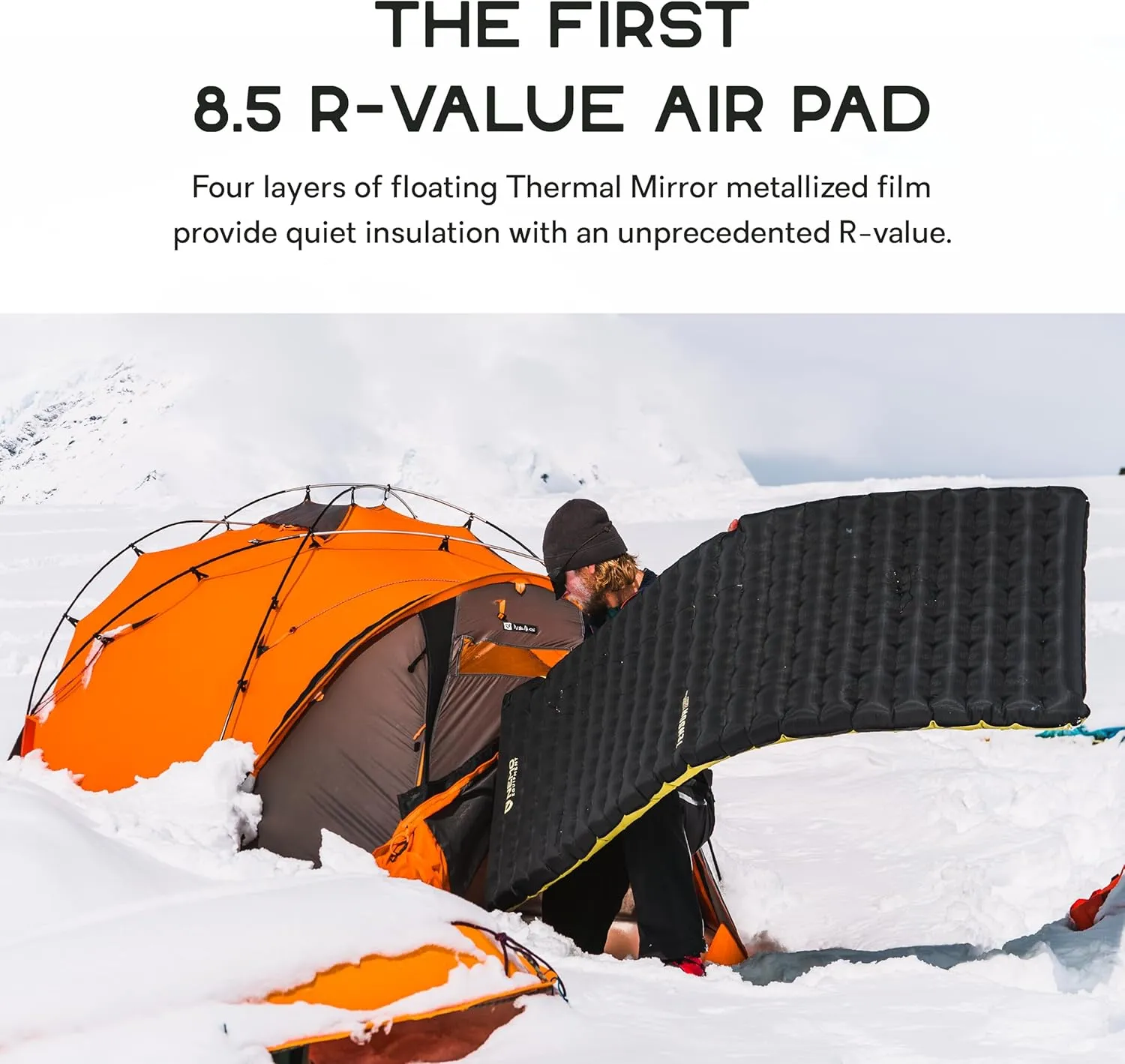 NEMO Equipment Tensor Extreme Conditions Sleeping Pad - Regular Mummy (72" x 20) - Black/Birch Bud/Citron