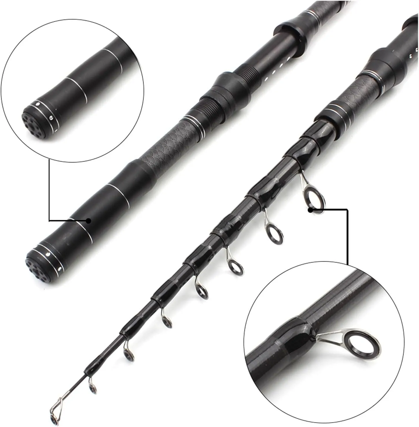 New 1.8m-3.0m Multifunction Spinning Rod Carbon Fishing Fish Pole Telescopic Travel Fishing Rod Ultrashort Fishing Tackle Leisurely