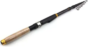 New 2.7M Carbon Fiber Fishing Rod Super Short Pocket Portable Spinning Pole Telescopic Fishing Rod for Bass Trout Fishing for Saltwater & Freshwater
