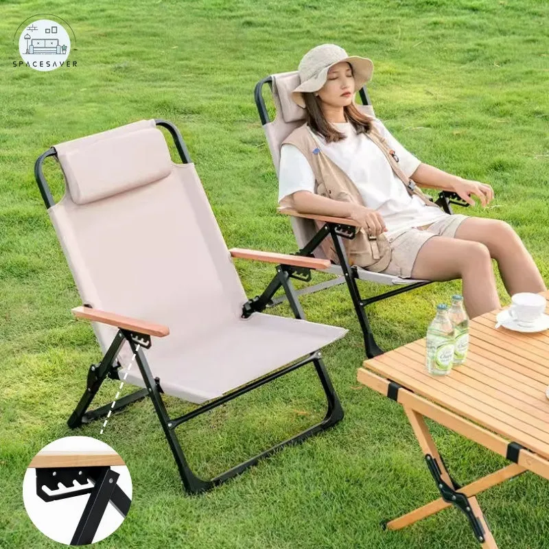 NEW Upgraded Chair | 5 Gear Adjustable Angle Folding Chair for Outdoor Activities