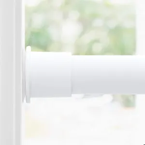 NICETOWN White Room Separator Curtain Rod, Spring Drape Rod for Curtains, Shower Pole, Easy Installation Pole for Shower Curtain/Valances/Tiu Up Shade/Door Curtains/Vertical Blinds/Shelves, 48" - 80"
