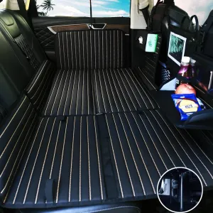 Non-Inflatable Car Mattress - Folding SUV Truck Back Seat Mattress for Travel, Camping and Large Dog Car Seat Cover (with Adjustable Bracket)