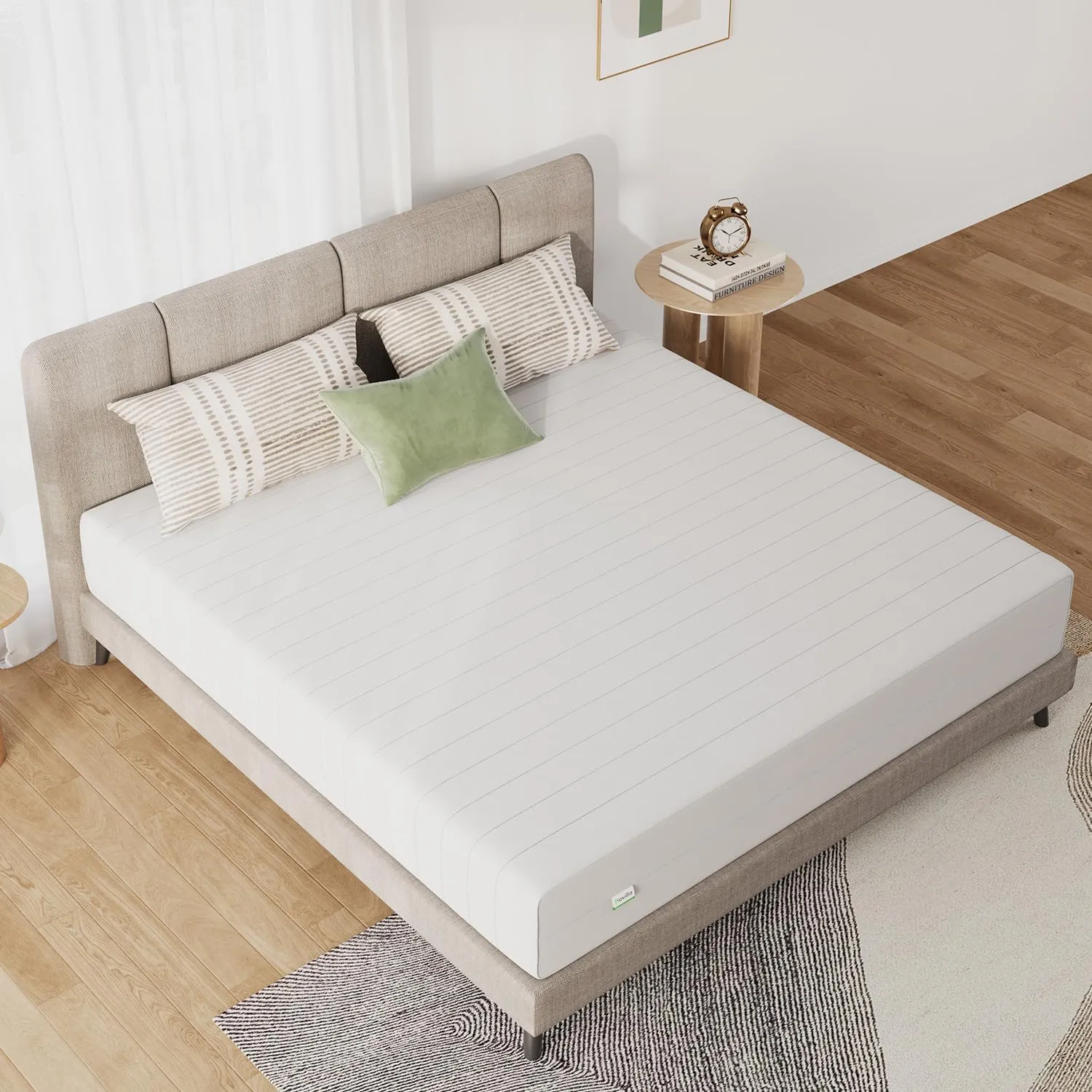 Novilla Full Size Mattress, 6 Inch Full Mattress in a Box, Double Side Sleep Foam Mattresses with Breathable Cover for Back & Side Sleeper, Full Bed Mattresses