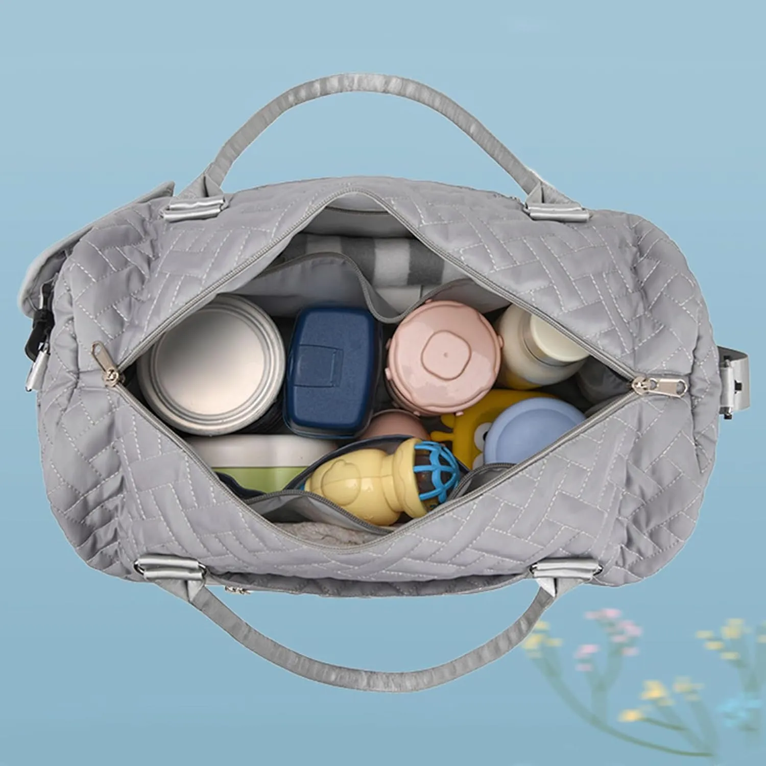 NUEAYMS Sport Bag Large Capacity Fitness Bag Travel Bag Weekends Bag Mummy Bag Practical Overnight Bag Baby Bag for Vacation