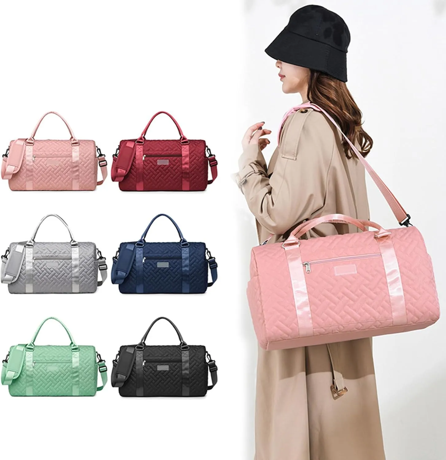 NUEAYMS Sport Bag Large Capacity Fitness Bag Travel Bag Weekends Bag Mummy Bag Practical Overnight Bag Baby Bag for Vacation