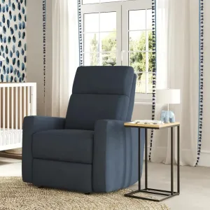 Nurture& The Glider Premium Power Recliner Nursery Glider Chair with Adjustable Head Support | Designed with a Thoughtful Combination of Function and Comfort | Built-in USB Charger (Navy)