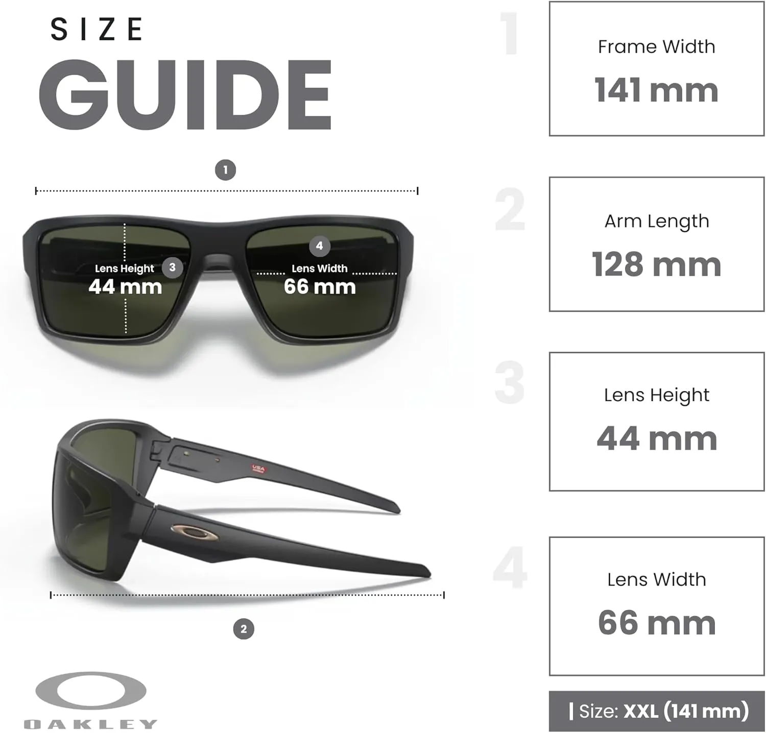 Oakley Double Edge OO9380 Rectangle Sunglasses for Men   BUNDLE Leash  Designer iWear Care Kit