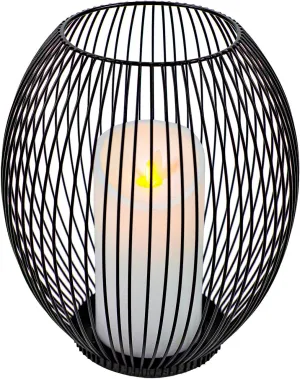 OLEEK Large Metal Candle Holder - Outdoor Lanterns for Patio - Iron Candle Holder - Decorative Candle Holders for Pillar Candles - Table Candles Holders Decor - Iron Candle Stands - Candles Holder