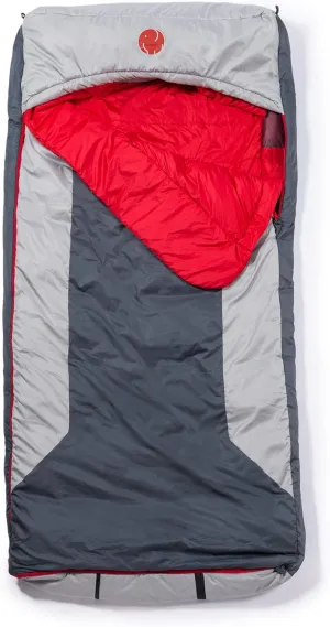 OmniCore Designs Multi Down Hooded Rectangular Sleeping Bag (-10F to 30F) with 4pt. Compression Stuff Sack