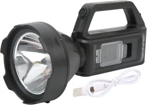 OUKENS Flashlight, Portable Highlight Flashlight, USB Solar Power Recharable Camping Lantern Operated Lamp for Household Emergency Camping Hiking Strong Light