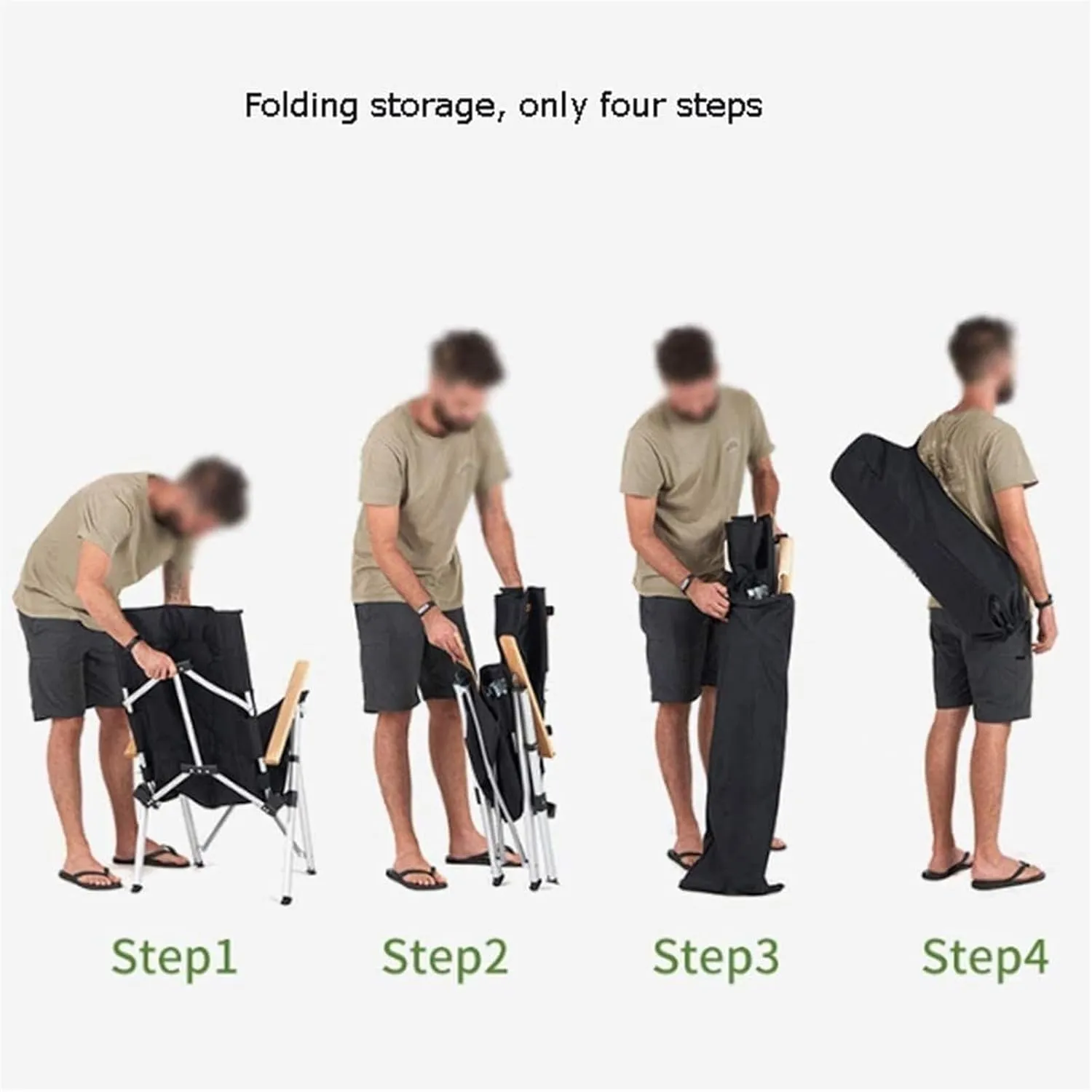 Outdoor Camp Chairs, Adjustable Camping Chair Portable Folding Recliner Beach Chair Self-Driving Fishing Sports Chair Lawn Chairs Adults(B)