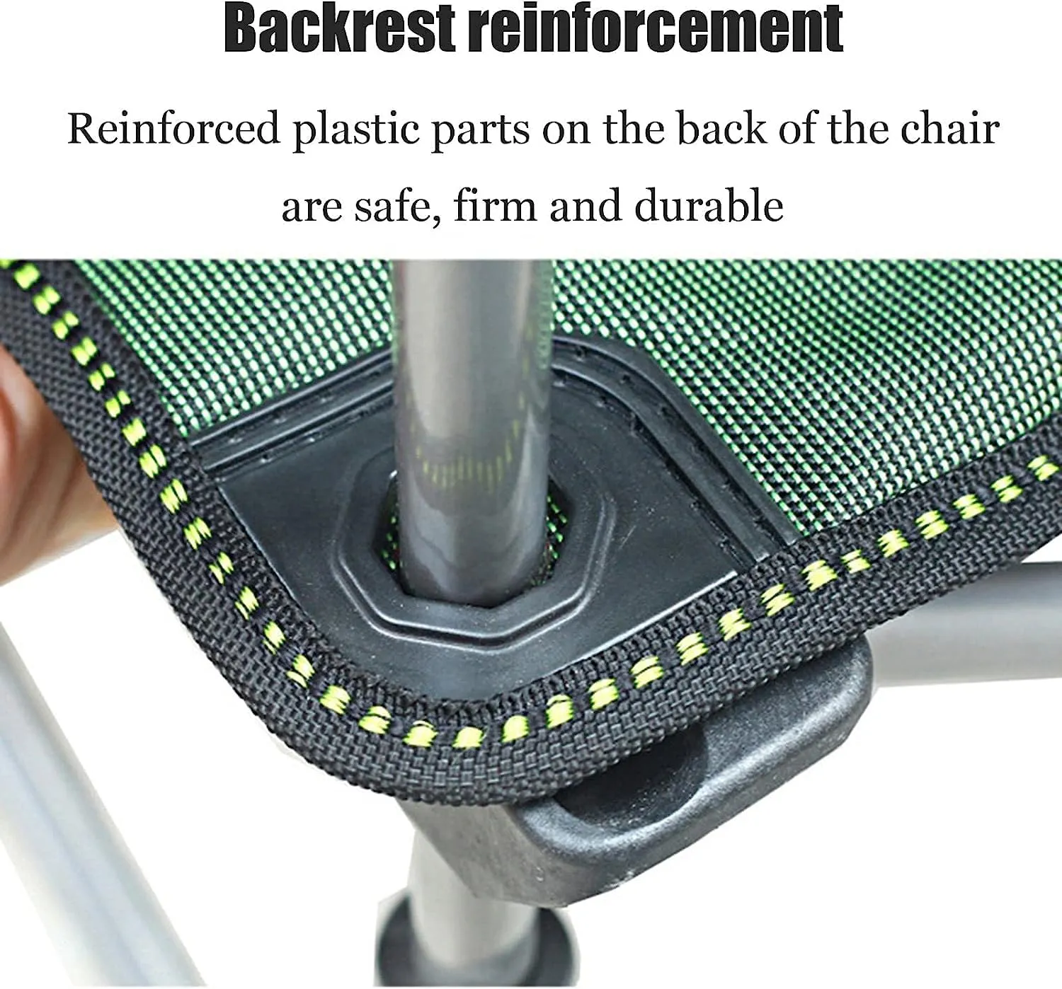 Outdoor Camp Chairs, Camping Lounge Chair Portable Reclining Camping Chair Folding Seat with Footrest with Headrest Storage Bag Lawn Chairs Adults(Green)