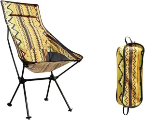 Outdoor Camp Chairs, Outdoor Folding Chair Camping Fishing Aluminum Seat Stool Beach Chair for Sunbathing Barbeques Hiking Lawn Chairs Adults