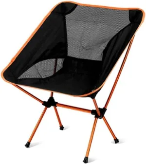 Outdoor Camp Chairs, Outdoor Lightweight Folding Chair Portable Camping Chair for Hiking Fishing Picnic Barbecue Beach Chair Lawn Chairs Adults(C)