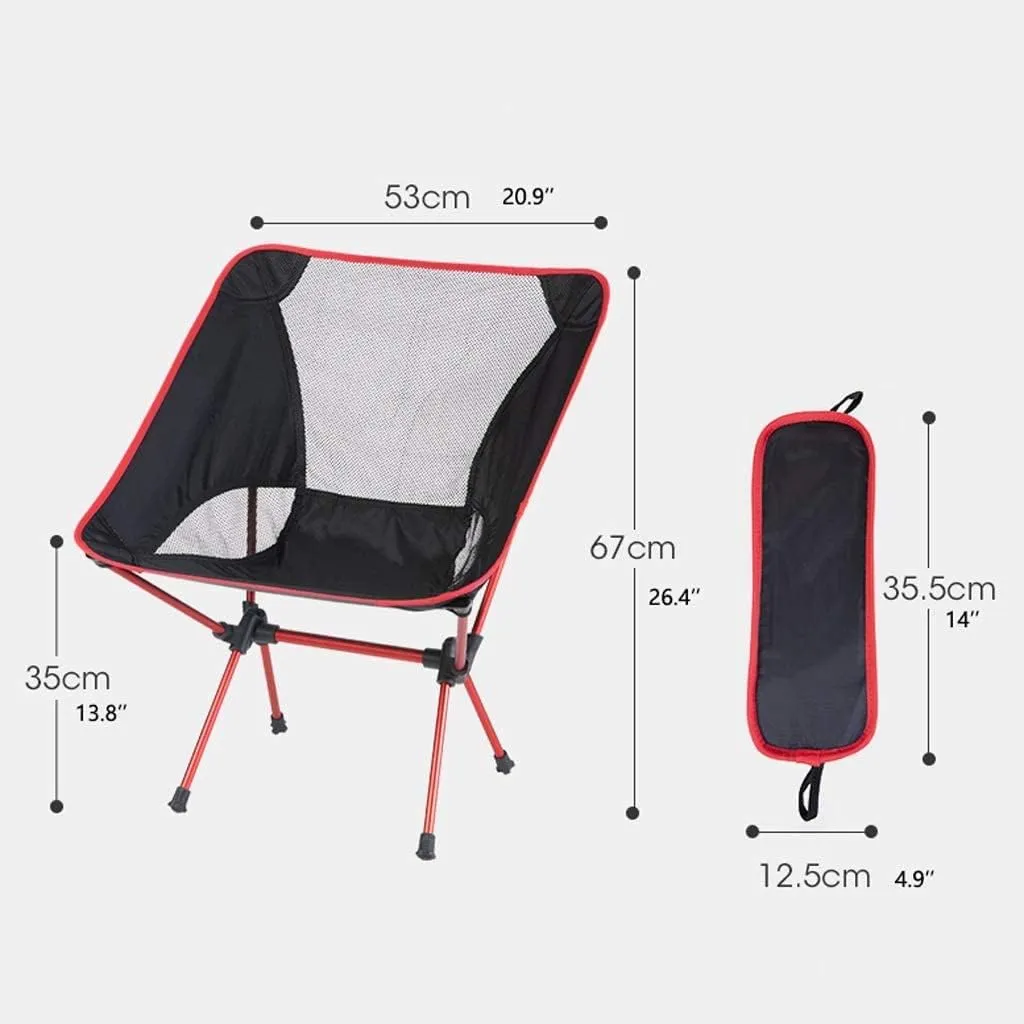 Outdoor Camp Chairs, Outdoor Lightweight Folding Chair Portable Camping Chair for Hiking Fishing Picnic Barbecue Beach Chair Lawn Chairs Adults(C)