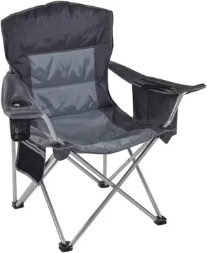 Outdoor Camp Chairs, Padded Deck Chair Lightweight Durable Compact Portable Folding Fishing Chair Beach Casual Backrest Chair with Side Pockets Lawn Chairs Adults(G)