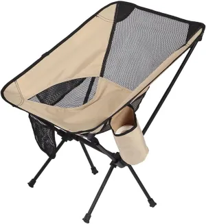 Outdoor Camping Chair Outdoor Aluminum Alloy Folding Chair Portable Beach Ultralight Fishing Stool Lightweight Compact Camping Backpack Chairs Portable Folding Lawn Chairs