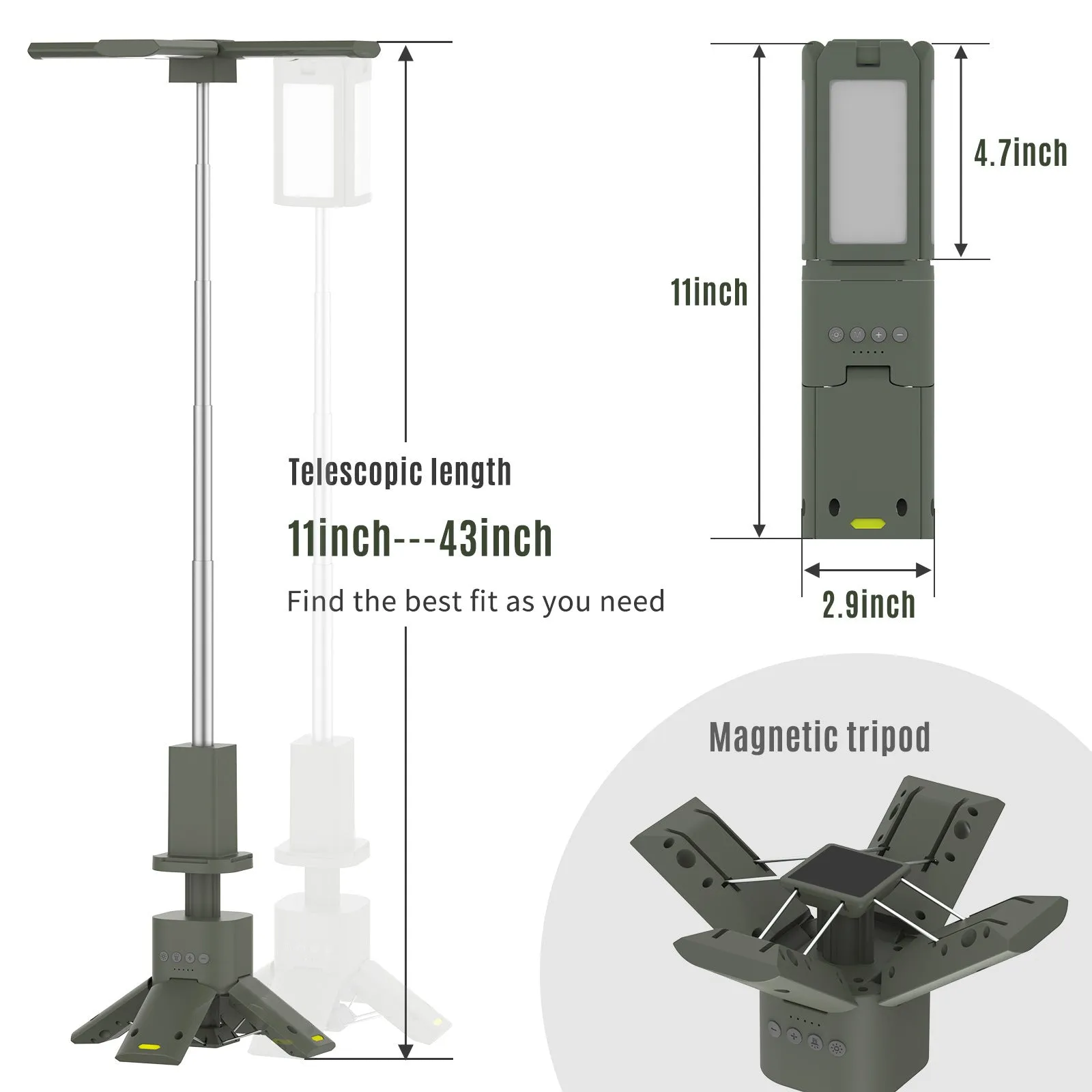 Outdoor Camping Lantern Ultra-long Life Battery Folding