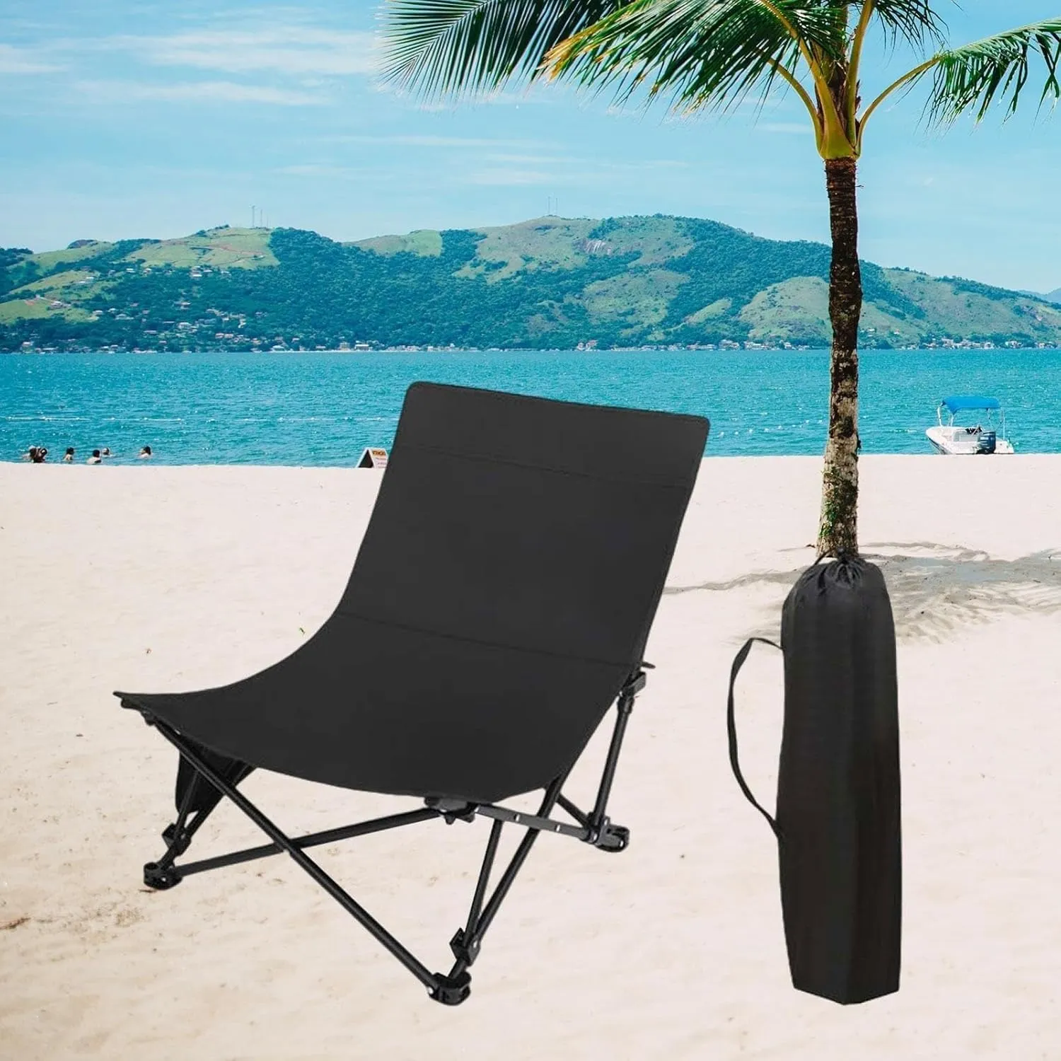 Outdoor chair for camping Lounge Chair Portable Chaise Longue Heavy Duty Camp Chair Folding Chair for Park Travel Fishing Picnic Patio foldable outdoor seat for camping ergonomic camping chai