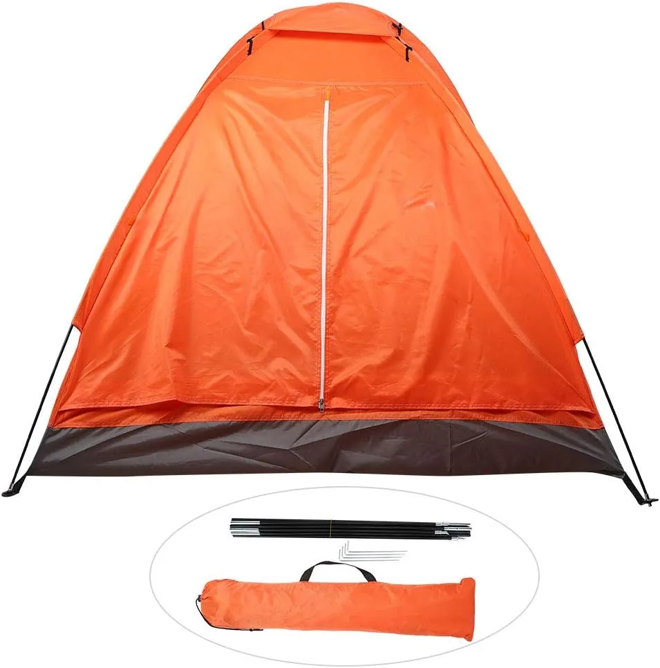 Outdoor Double Person Single Layer Tent Camping Climbing Fishing Beach Large Space Stable Structure Good Ventilation Performance