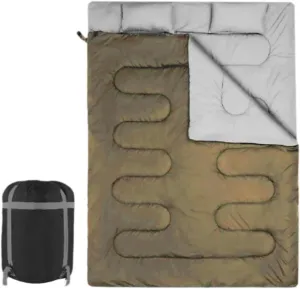 Outdoor Double Sleeping Bag, Camping Sleep Bag,2 Person Comfortable,Multifunction,Backpacking Quilt for Outdoor Sports,Travel