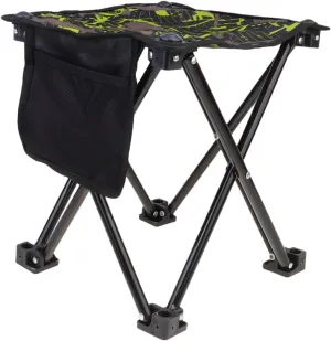 Outdoor Folding Camping Chair Portable Collapsible Stool for Fishing Beach and Travel Compact Design Camo Print for Outdoor Activities and Picnics