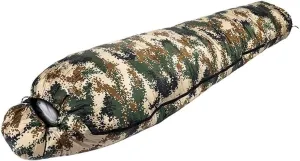 Outdoor Mummy Sleeping Bag – 90% Duck Down, Waterproof 380T Nylon Fabric, Cold Weather Sleeping Bag for Hiking, Backpacking, Camping, and Travel