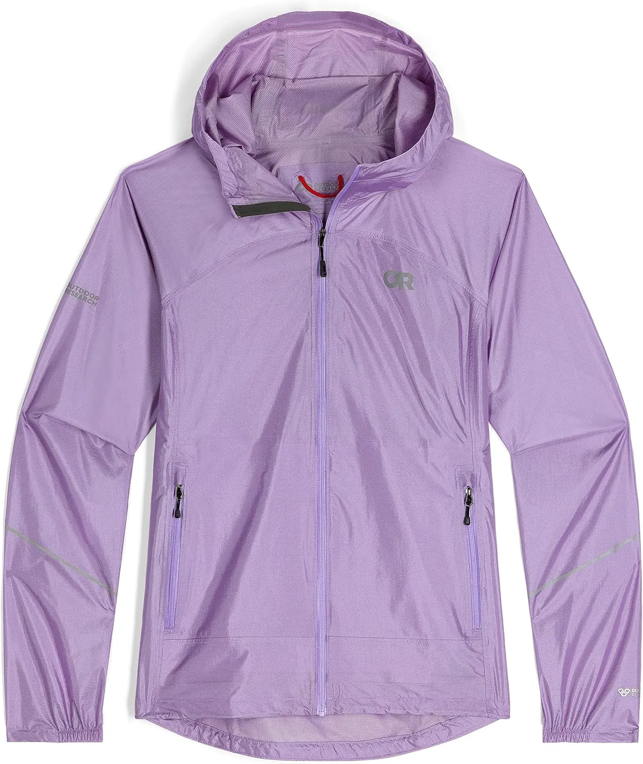 Outdoor Research Women's Helium Rain Jacket, Lavender, L