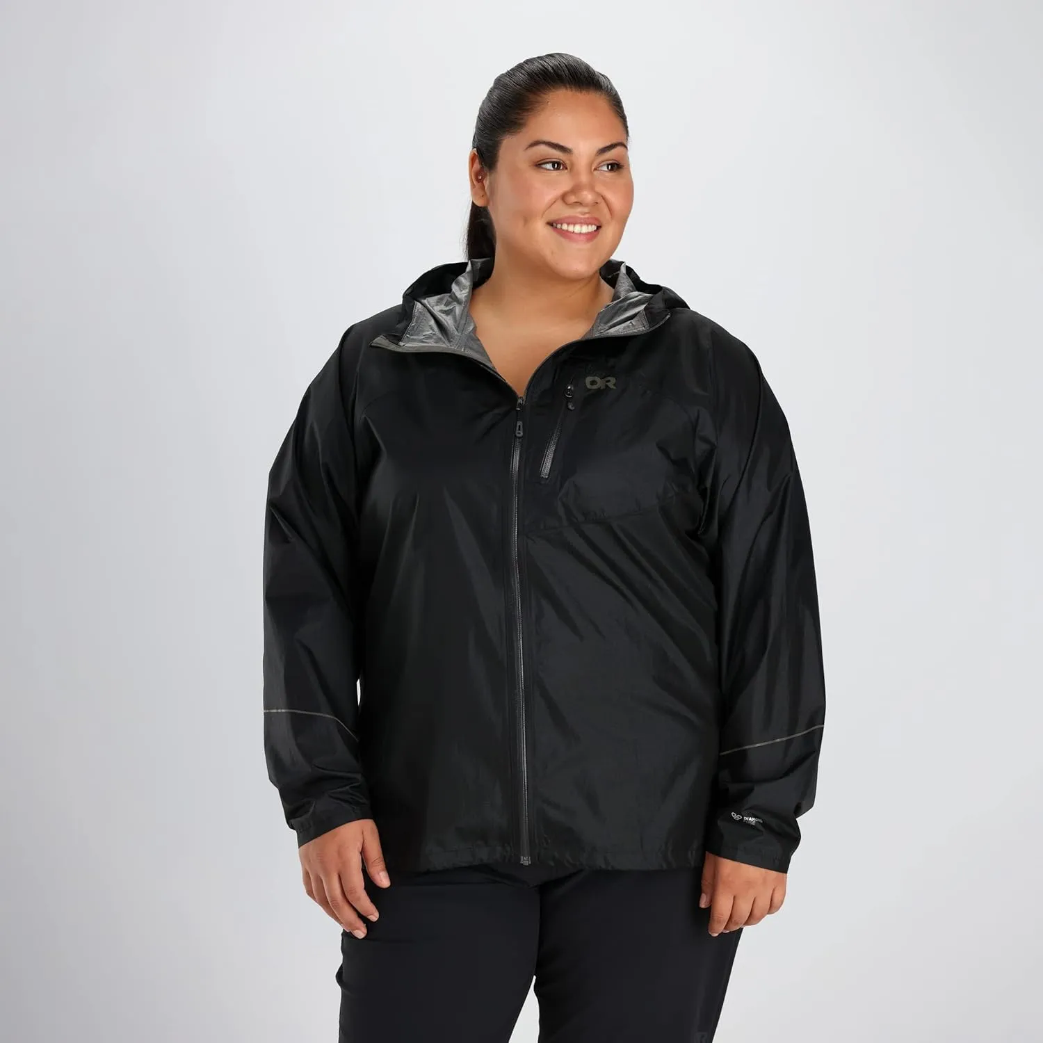 Outdoor Research Women's Helium Rain Jacket, Plus - Breathable Waterproof Jacket
