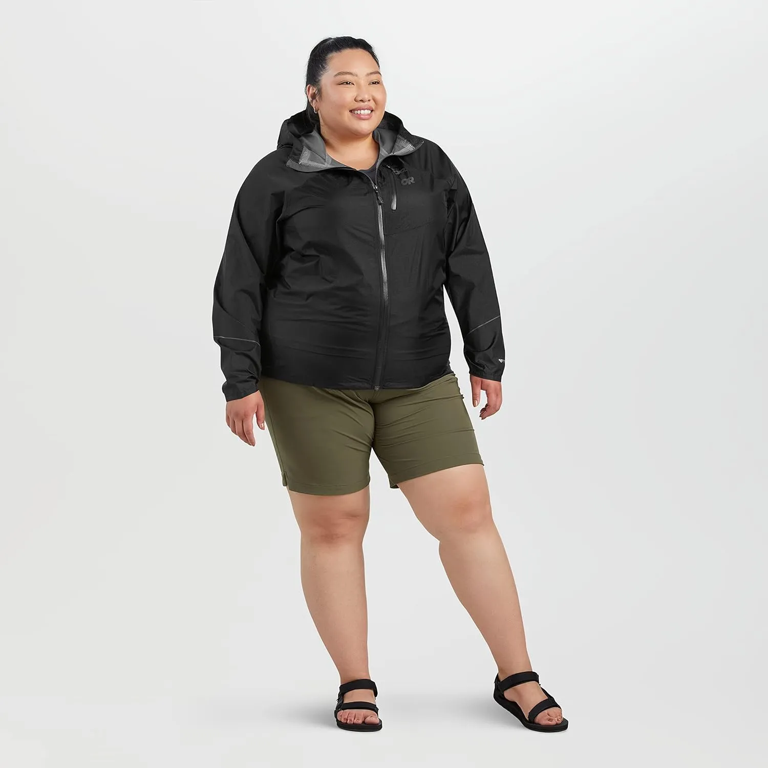 Outdoor Research Women's Helium Rain Jacket, Plus - Breathable Waterproof Jacket