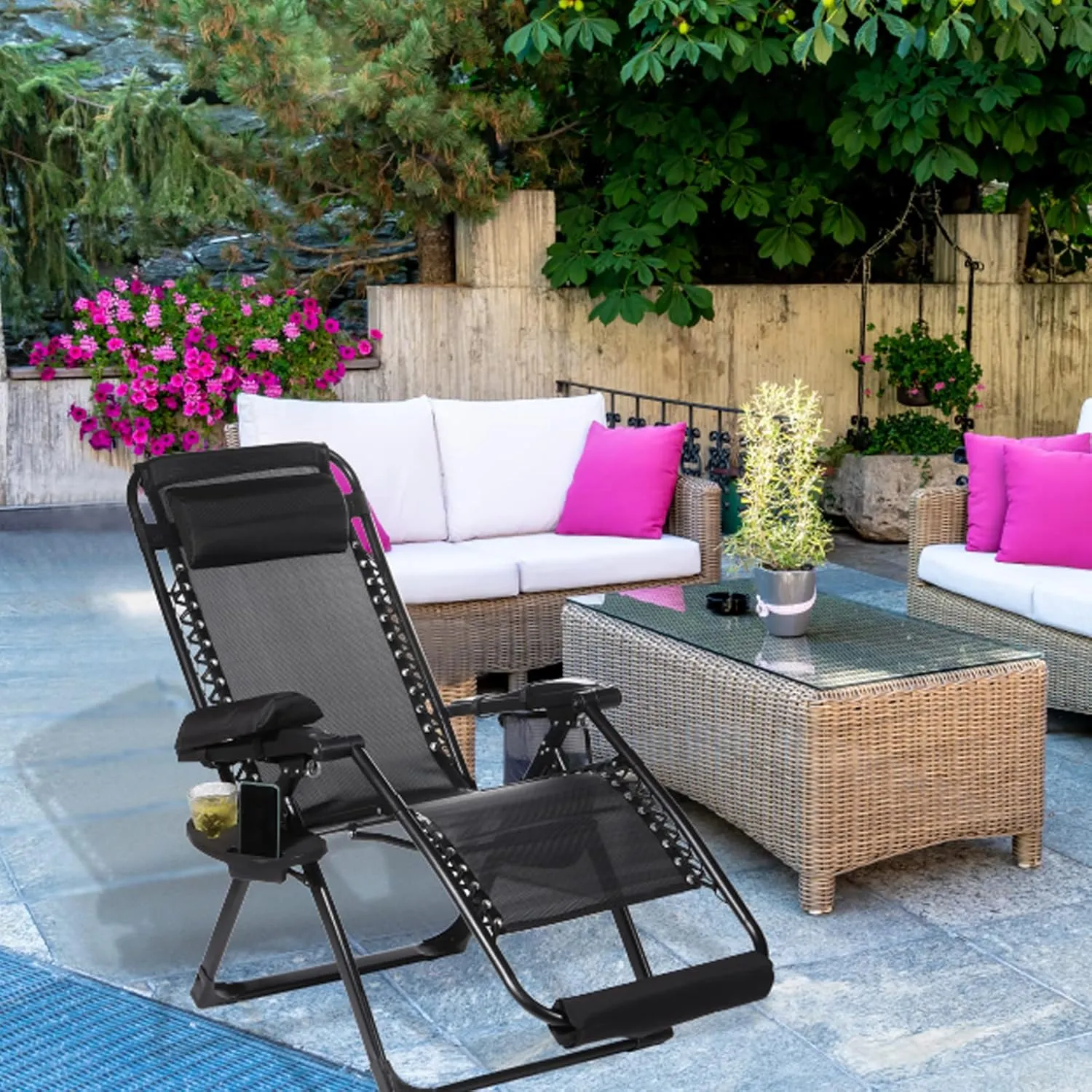 PATIKIL Gravity Chair Replacement Fabric, Anti-Gravity Chair Cloth Recliners Repair Tool for Patio Camping Outdoor, Green